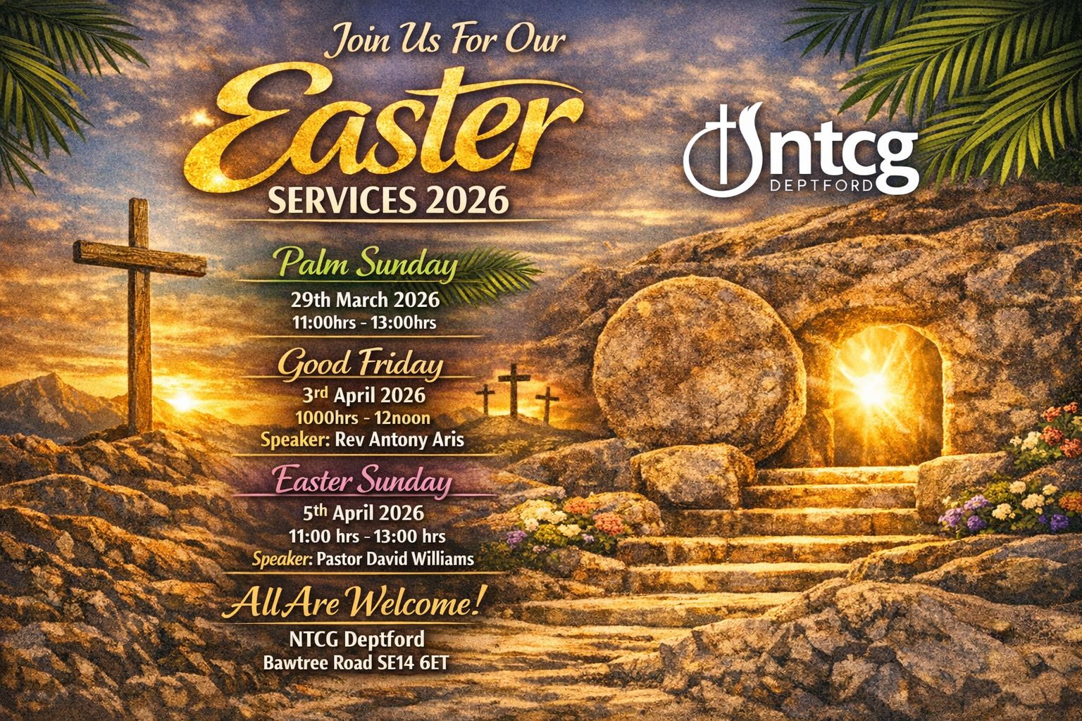 NTCG Deptford Easter Meetings